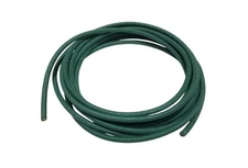 5 feet Vintage Braided Cloth Covered Primary Wire 16 gauge 16ga Solid Green