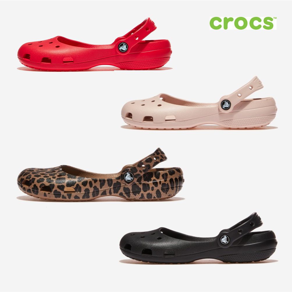 NEW CROCS Women's CLASSIC BALLET 211994 FLAME RED | eBay