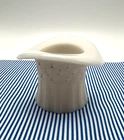 Vintage Milk Glass Top Hat Toothpick Holder Stars & Stripes Uncle Sam