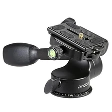 Camera Tripod Handle Ball Head 3 Way Fluid Head with Quick Release Plate