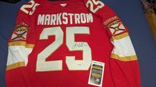 Jacob Markstrom SIGNED FLORIDA PANTHERS JERSEY JSA COA