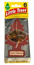 Little Trees Spice Market - Discontinued Car Air Freshener - 6 Pack U6p-60284