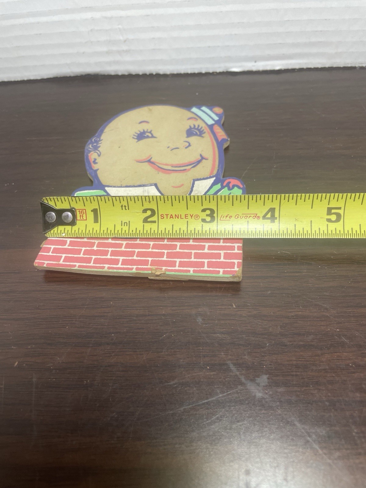 Vintage 3 Humpty Dumpty Standing Cardboard Sitting On Wall 3 Collectible Pieces