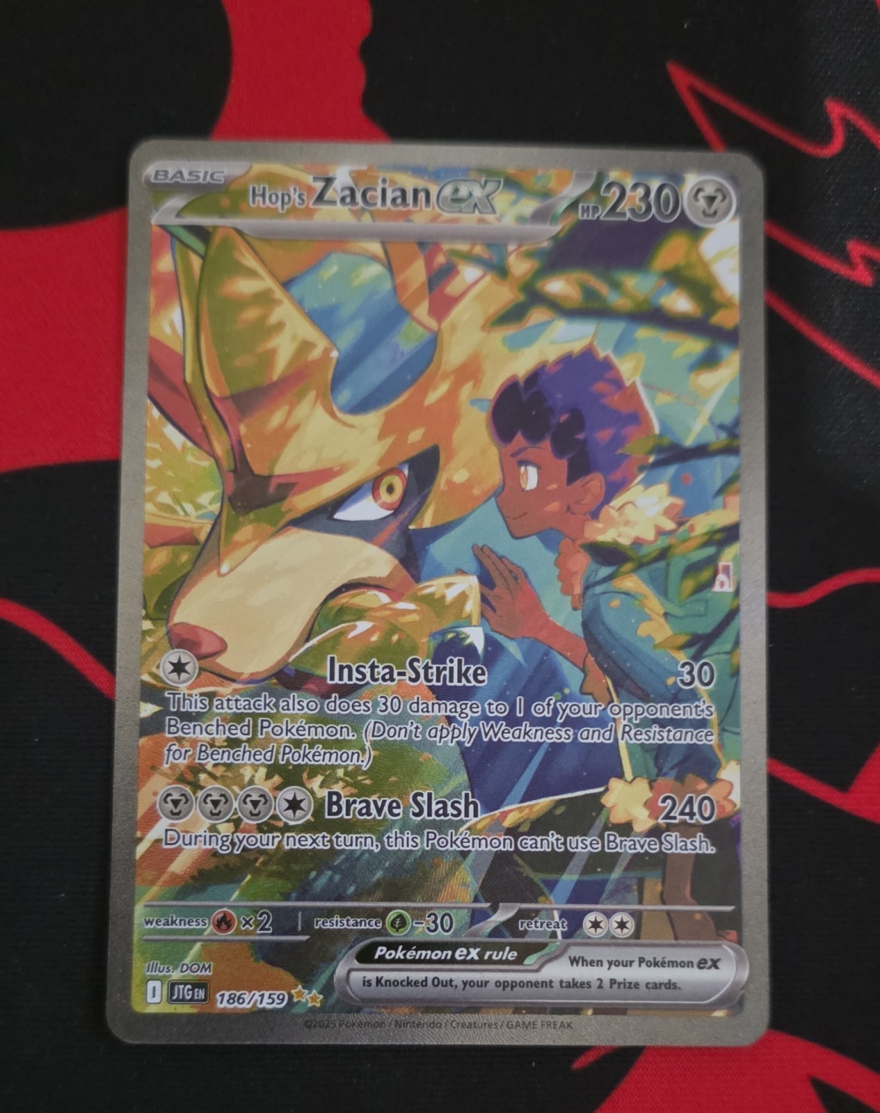 Hop's Zacian ex 186/159 Sv09: Journey Together Holo