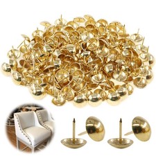 200 Pcs 3/4 Inch Upholstery Tacks Round Metal Thumb Tacks for Sofa Couch Cork