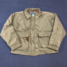 Vintage 80s RA Sports Casual Bomber Style Insulated Olive Green Coat Jacket XL