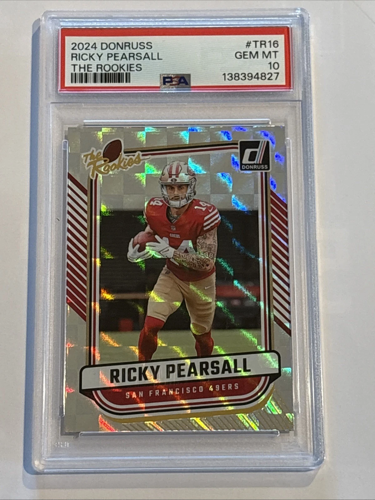 Deal for 2024 Panini Donruss Ricky Pearsall RC The Rookies TR16 PSA 10 49ers