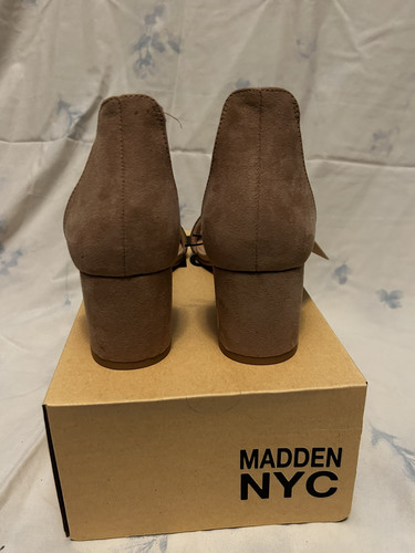 Madden NYC Illie City Glitzer-Sandalen Damengröße 11 neu im Karton hellbraun beige Glitzer - Bild 3 von 6
