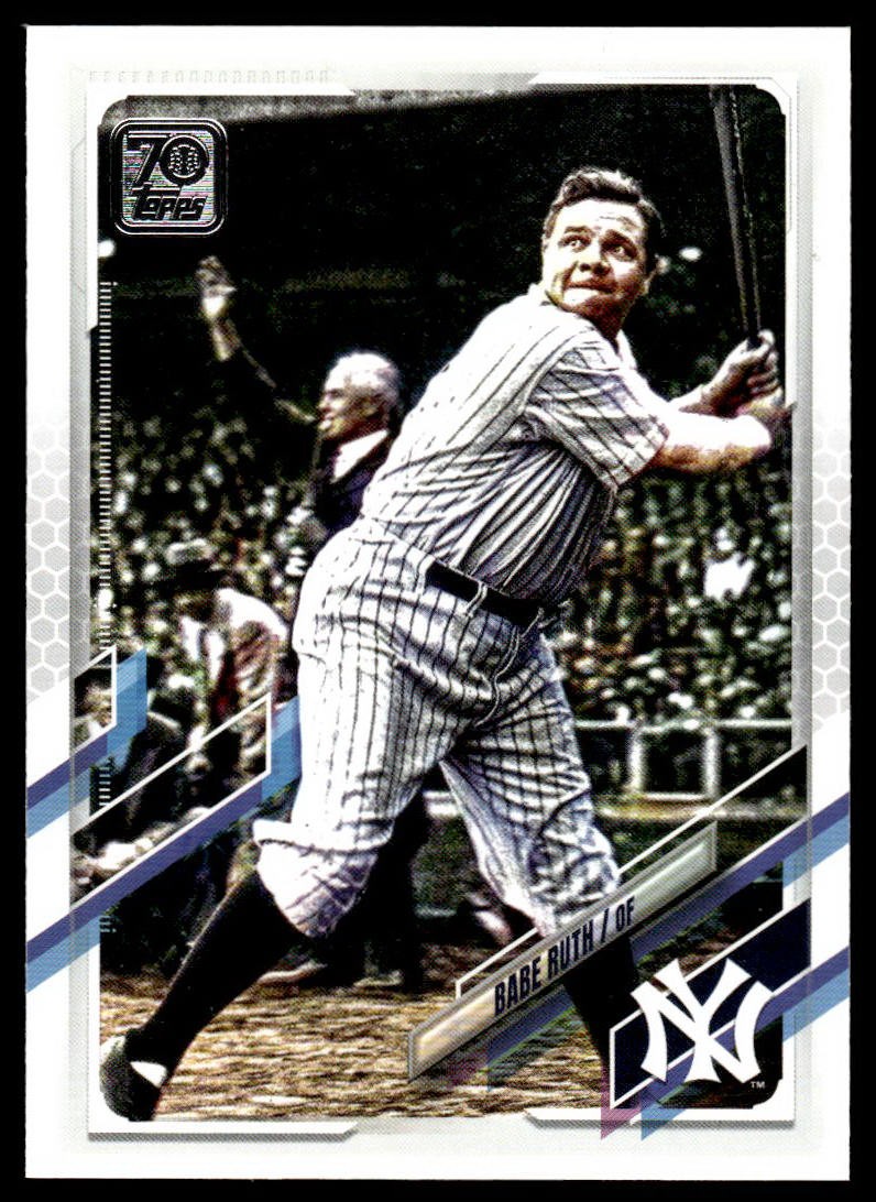 2021 Topps Babe Ruth #81 Legend Variation Short Print SP New York Yankees