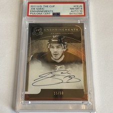 2011 The Cup Hockey Enshrinements Joe Sakic HOF ON CARD AUTO /50 POP 1