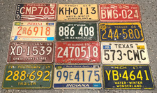 LOT OF 12 VINTAGE LICENSE PLATE PLATES ORIGIN...