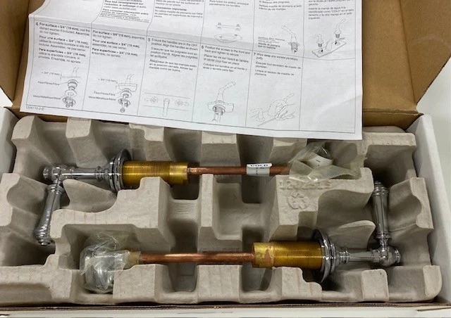 Manijas de palanca de fregadero de baño Kohler Artifacts K-98068-4-CP - cromo pulido Foto 3 de 4