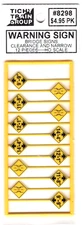 HO Scale Tichy Train Group 8298 Bridge Clearance Warning Signs (12) pcs