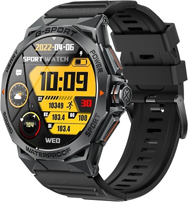 Smart Watch 1.43'' AMOLED HD HR/Sleep Monitor/SpO2/Blood Pressure Android IOS