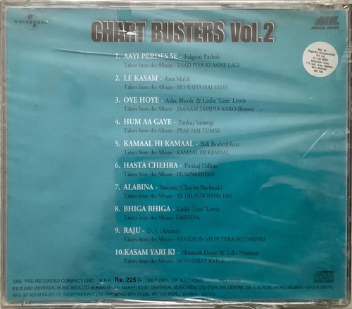 Chart Busters Vol 2 - Hindi CD - Bild 2 von 2