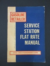 1958 SERVICE STATION FLAT RATE MANUAL BROCHURE GASOLINE RETAILER RARE PETROLIANA