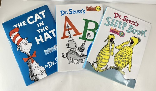 3 DR. SEUSS CHILDREN'S LARGE HARD COVER BOOKS Collectors Edition Great Condition