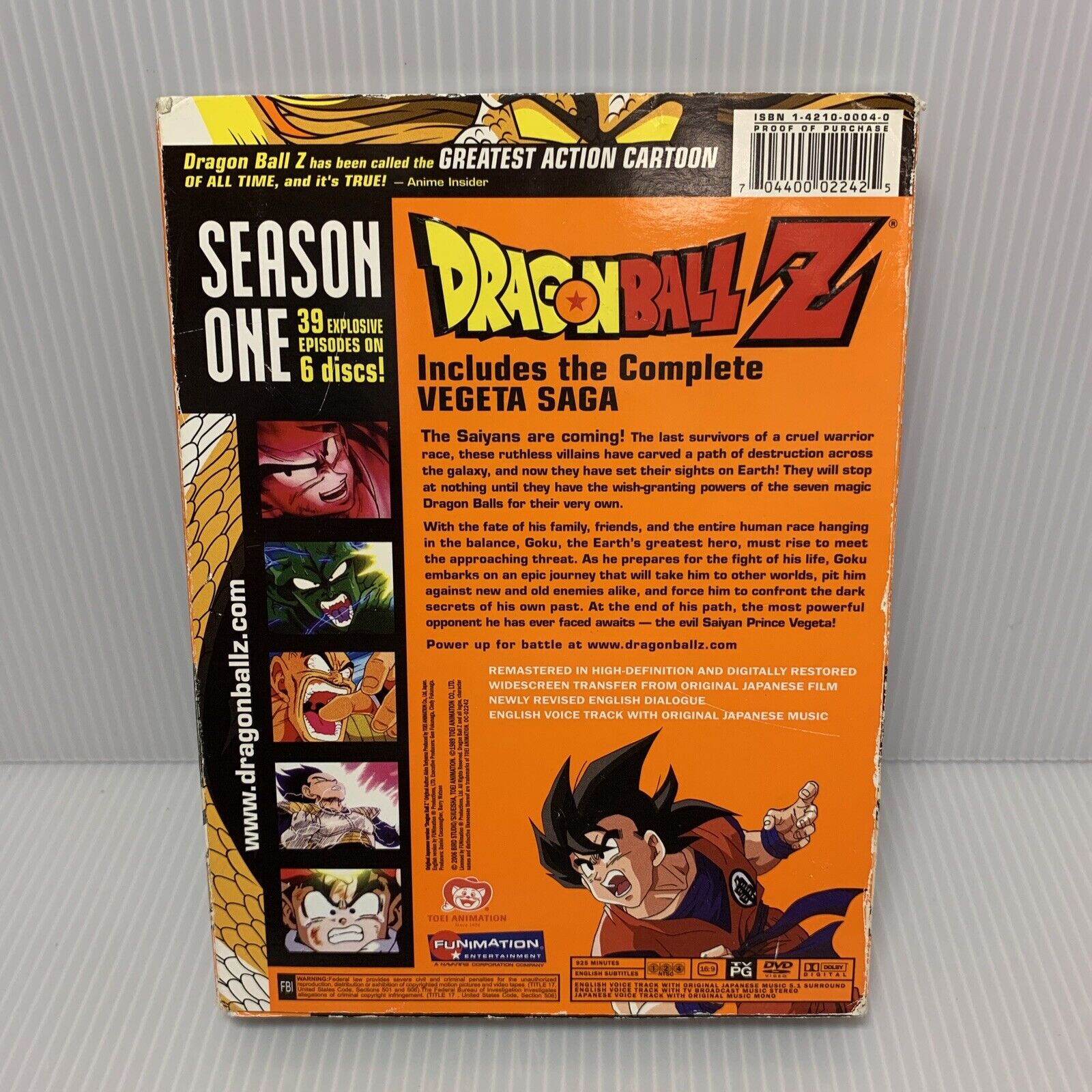 DVD Complete SEries Dragon Ball Z Eps 1-191 End Uncensored English Version