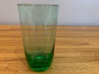 Crystal Glass Forest Green 12-ounce Tumbler Water Glass 5.5" Mid Century Modern — photo 2