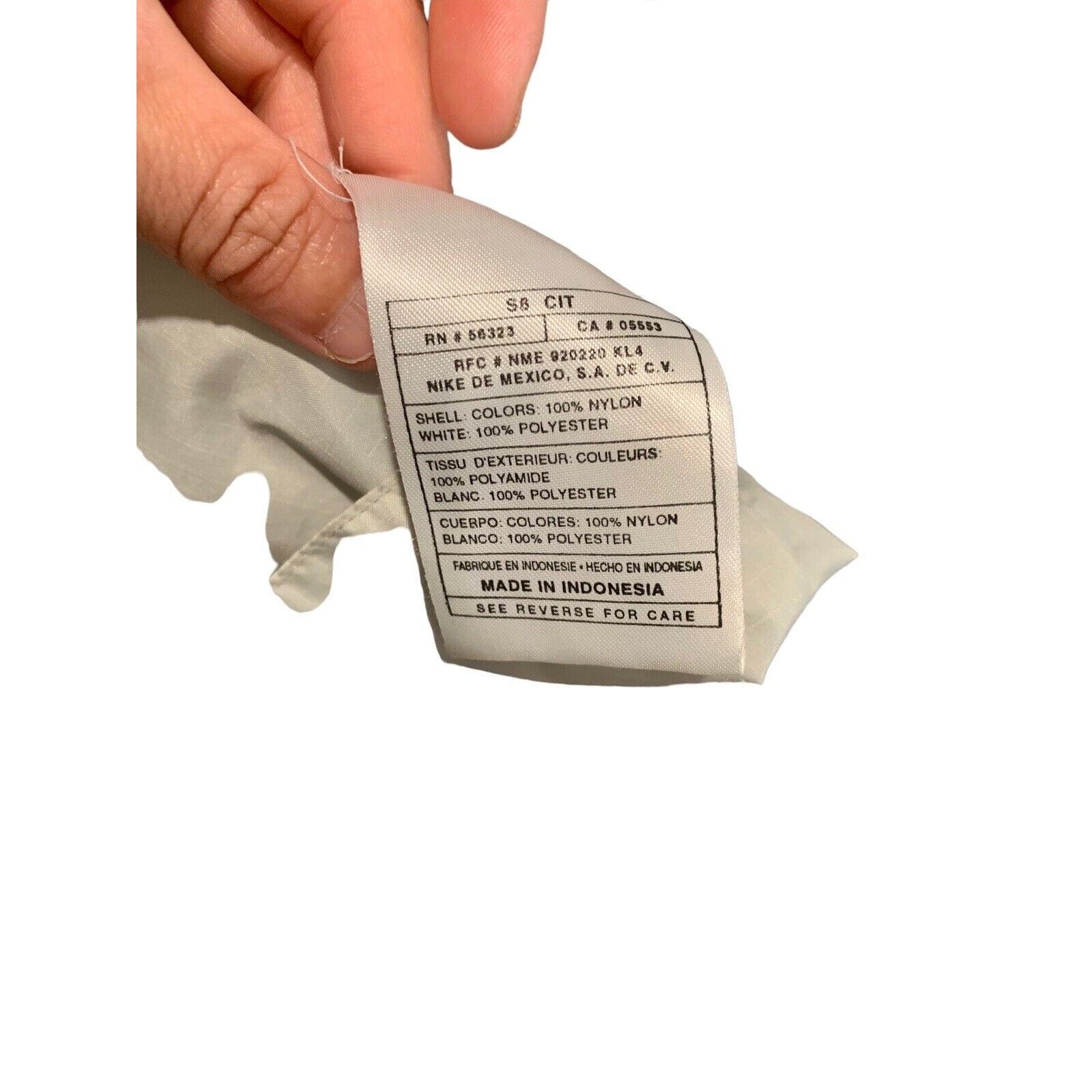 SACAI X NIKE Giacca a vento Nike vintage anni 90 Stone Tag L giacca zip cappotto a righe