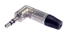 Neutrik NTP3RC 3.5mm 1/8" Stereo Right Angle Mini Headphone Plug Nickel / Silver
