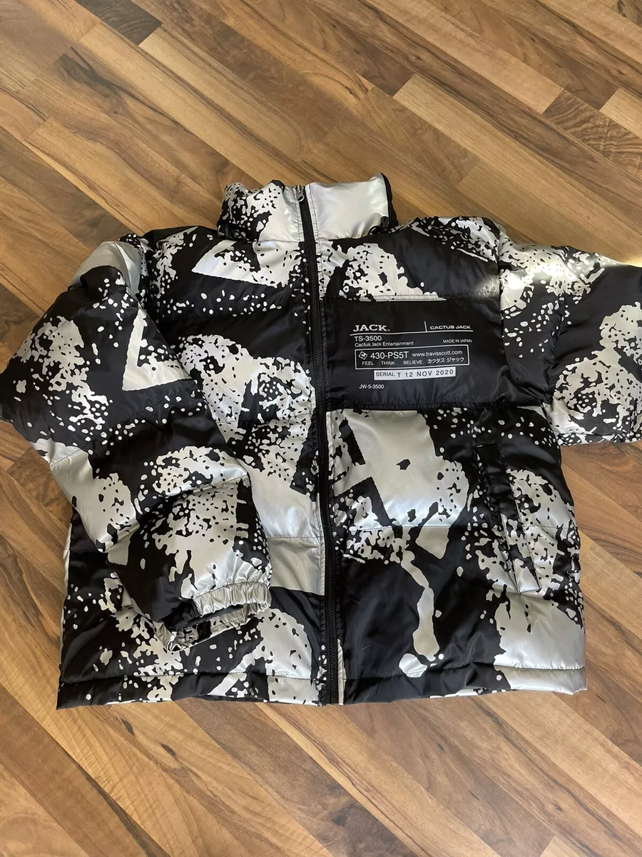 Travis Scott Cactus Jack X 430-PS5T Reflective Down Puffer Jacket. XXL