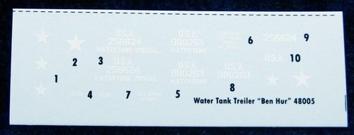1/48 GMU 48005 WW II US WATER TANK TRAILER ”BEN HUR” - Picture 3 of 7