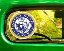 2 U.S. NAVY LOGO SEAL DECALs Sticker Bogo For Car Bumper Window  