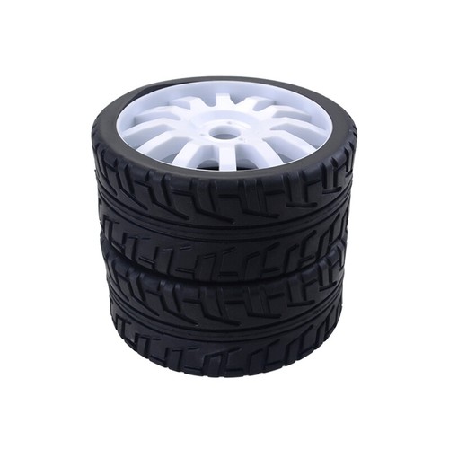 2 PIEZAS neumáticos de goma para automóvil de radiocontrol para automóvil de carretera Redcat HSP HPI Hobao 1/8 - Imagen 2 de 15