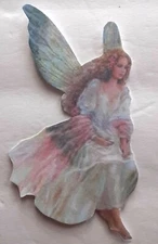 3D  Ethereal Long Haired Angel 3531 Card Scrapbook Embellishment