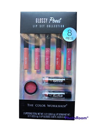The Color Workshop Glossy Pout Lip Set Collection 8 Pcs New | eBay