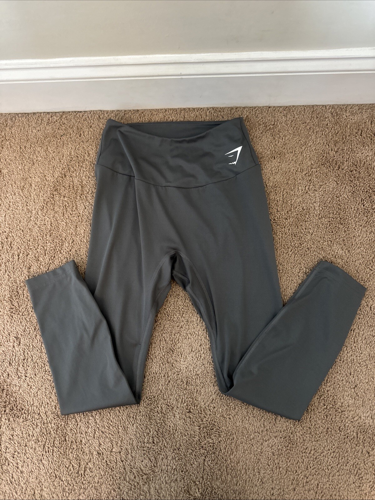 Gymshark Womens Seamless 7/8 Cropped Leggings Grey Size Medium B1A1V