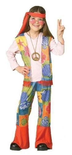 Disfraces Forum hippie multicolor para niñas