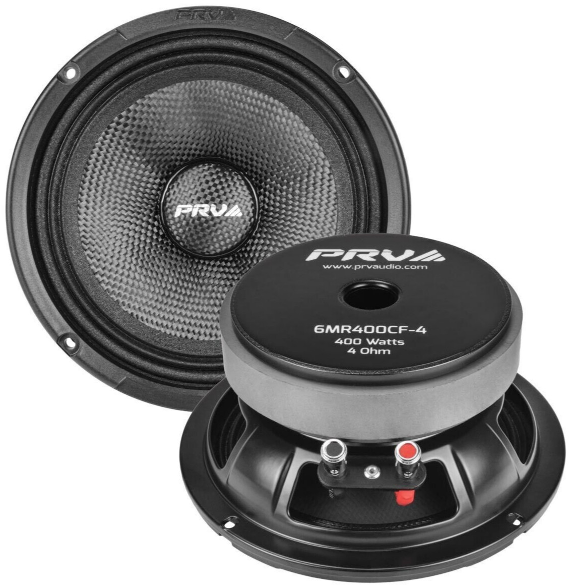 PRV 6MR400CF-4 6.5 Среднечастотный водостойкий динамик из углеродного волокна мощностью 400 Вт, 4 Ом