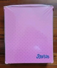 Vtg Mattel Barbie Pink Carrying Case Vinyl 1985 Fashion Doll Wardrobe Trunk READ