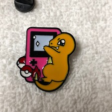 Pokemon Charmander w/ GameBoy Lapel Pin Free Ship In USA