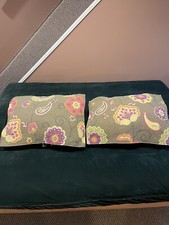 Pillow Shams set Quilted 100 Cotton Boho Pillow Case Vintage Granny Core