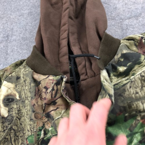 RedHead Hoodie Mens 2XL Camo Snap Front Mossy Oak Break Up Hunting Hood * - Picture 6 of 13