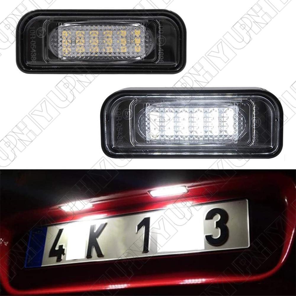 2× LED Rear License Plate Lights For Mercedes Benz S-Class W220 00