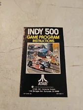 Atari Indy 500 Game Program Instructions Pamphlet 1977 vintage