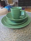 NEW FIESTAWARE 4-PIECE DINNERWARE SET AGUAVE GREEN DINNER & SALAD PLATE BOWL CUP — photo 9