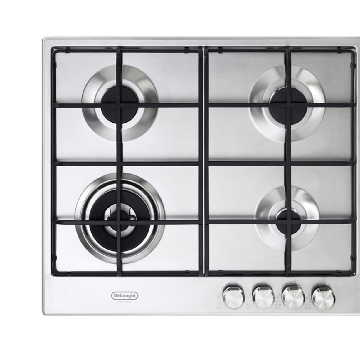 DELONGHI SLF460LX PIANO COTTURA LITE LINE 4 FUOCHI VALVOLE SICUREZZA 60 CM INOX