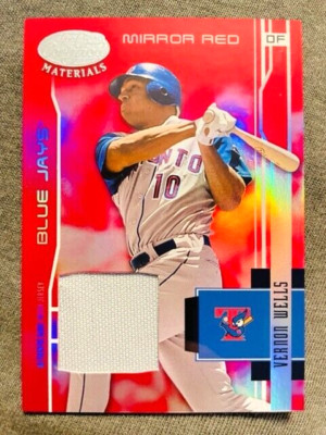 2003 Leaf Certified Materials Vernon Wells Game Used Worn Jersey Relic /250 Rare