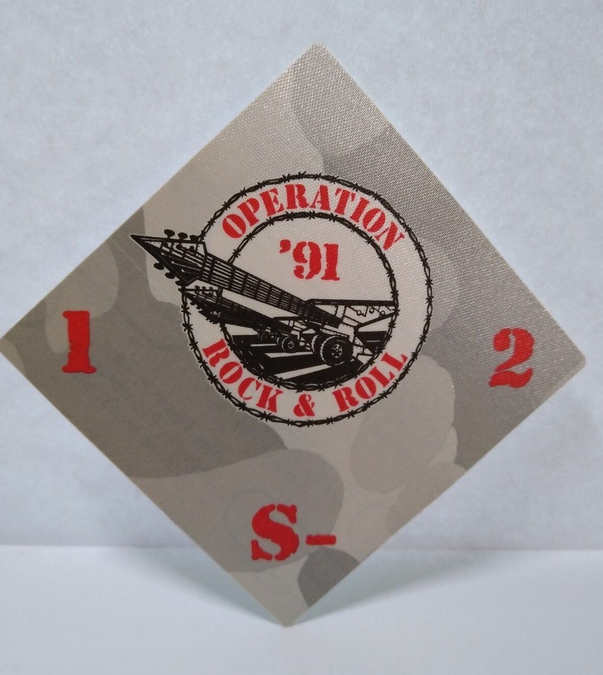 Judas Priest Alice Cooper Motorhead Operation Rock & Roll Cloth Backstage Pass