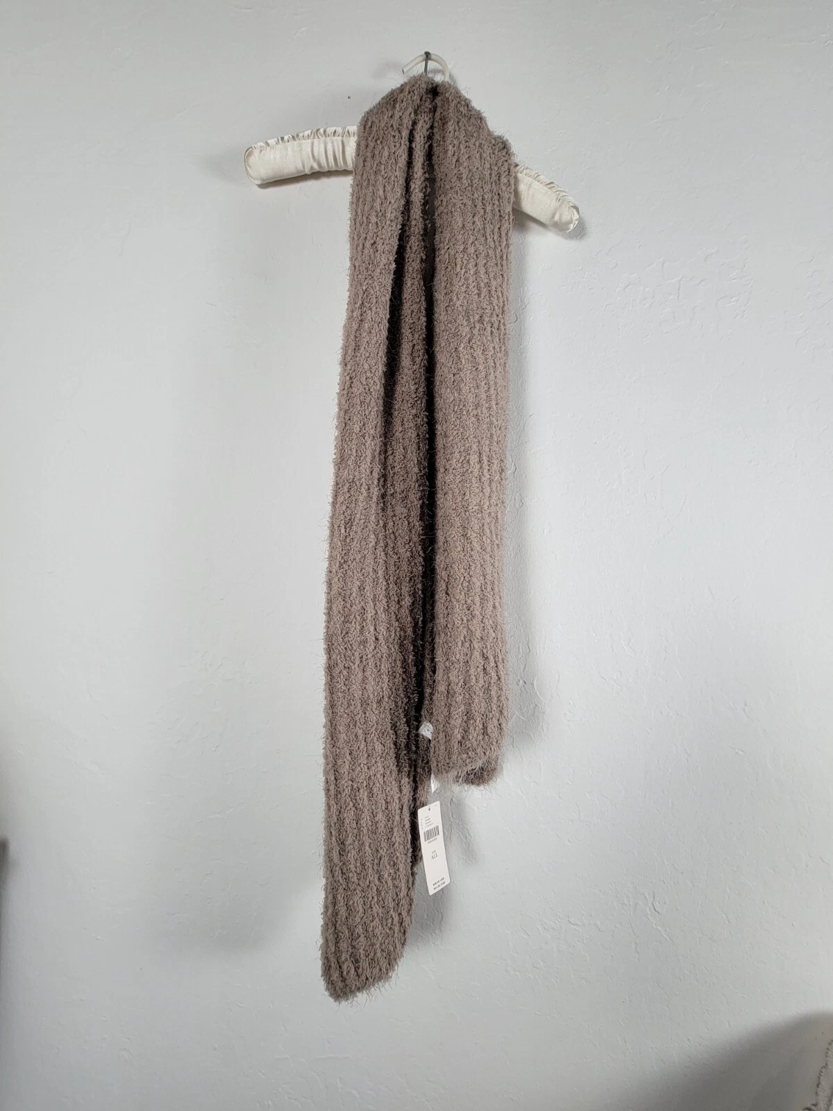 Anthropologie Scarf Women Taupe Neck Warmer Rectangle Winter Soft Cozy 62x14 New