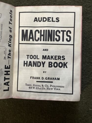 Audels Machinists and Tool Makers Handy Book by Frank Graham 1941 - Picture 11 of 17