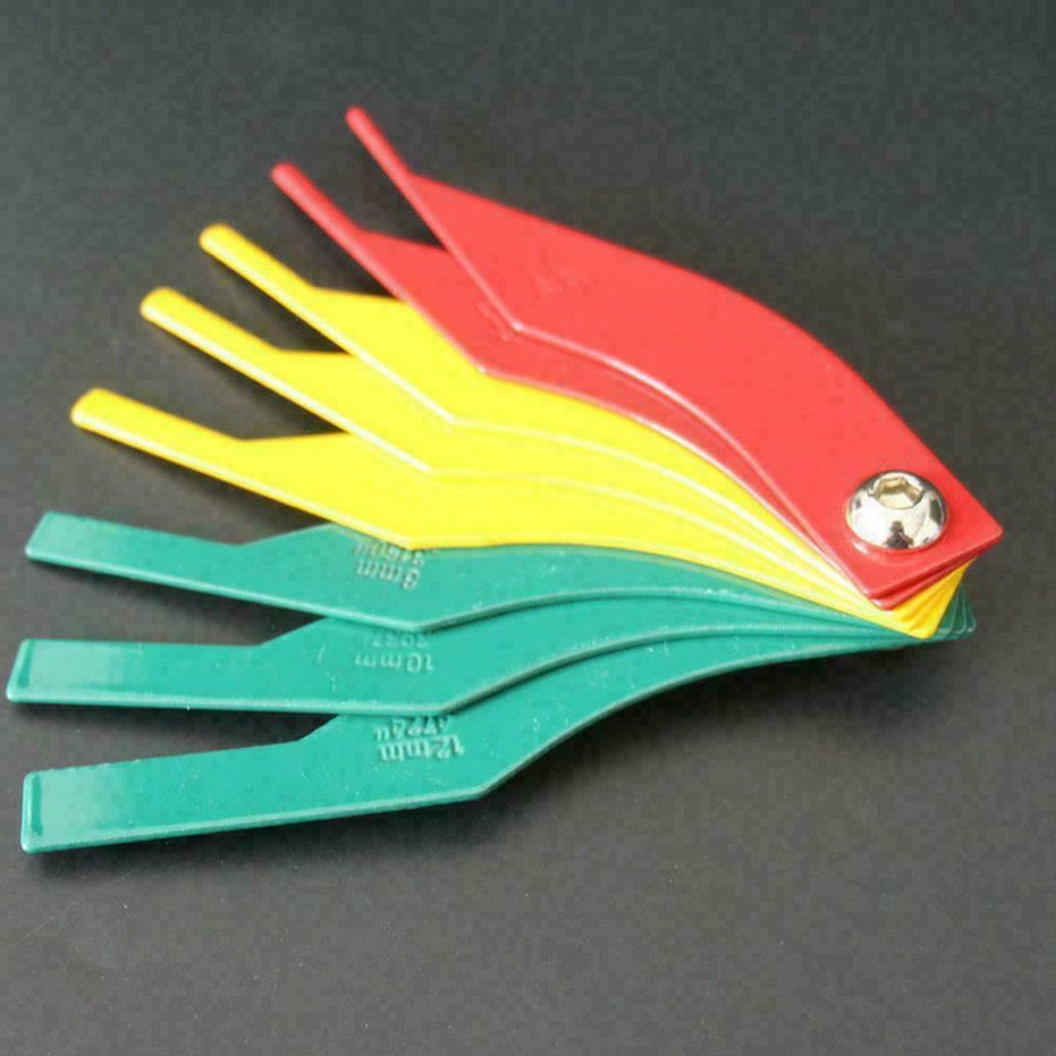 Car Van Brake Pad Thickness Depth Measuring Gauge Hand Guide Mot Pre