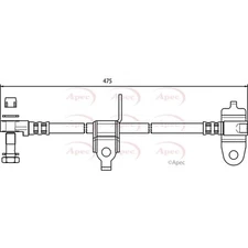 Apec Brake Hose HOS3557 Fits Ford - Built to OE Specifications & Quality