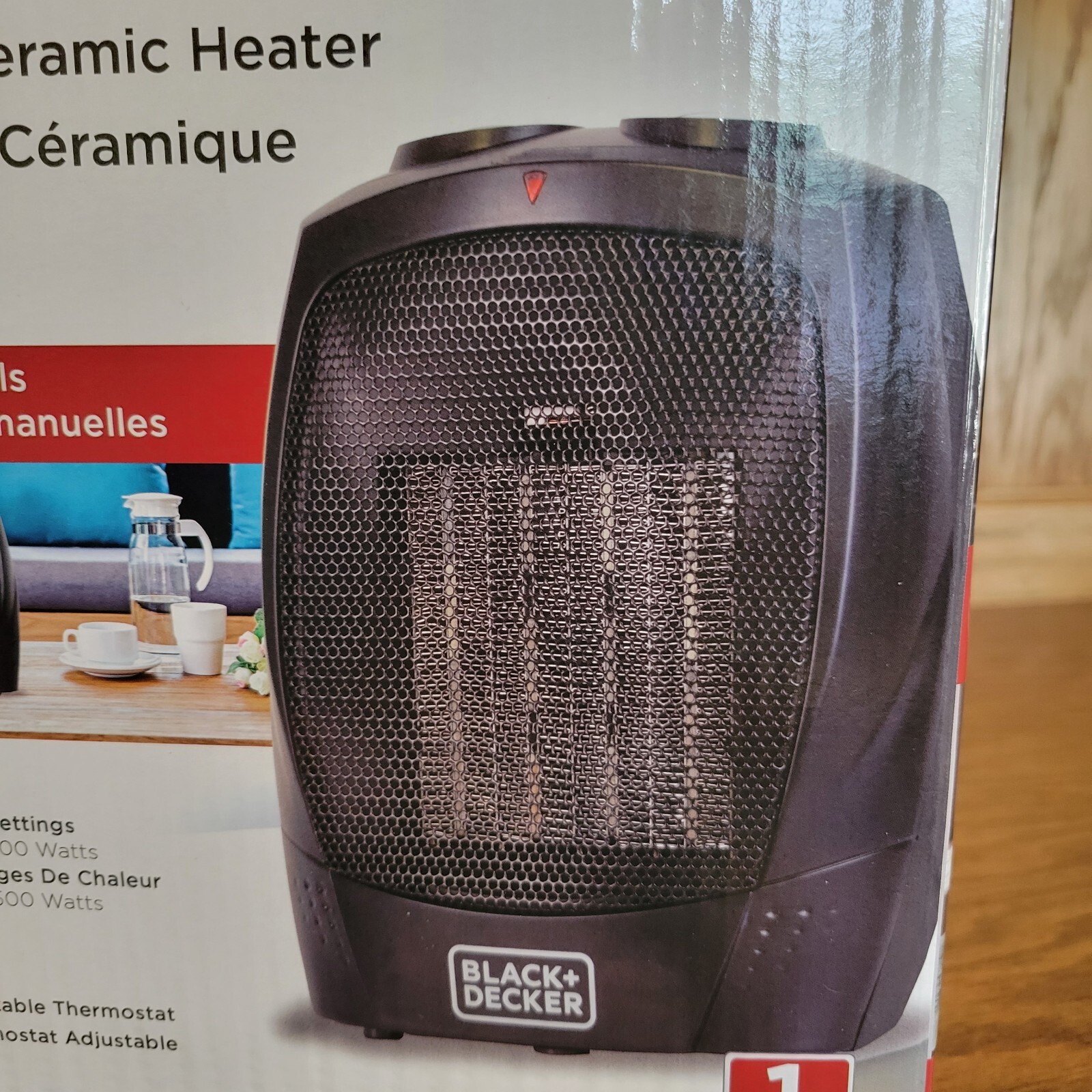 Black u0026amp; Decker Personal Ceramic Heater 1500 Watts Black BHDC201 New |  eBay