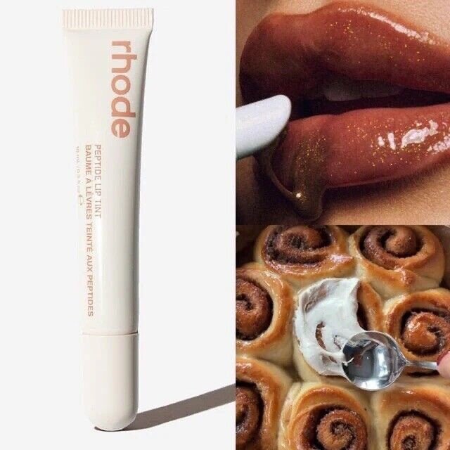 リップグロス rhode PEPTIDE LIP cinnamon roll Rhode's New Peptide Lip Treatment Flavor Is Here: Cinnamon Roll